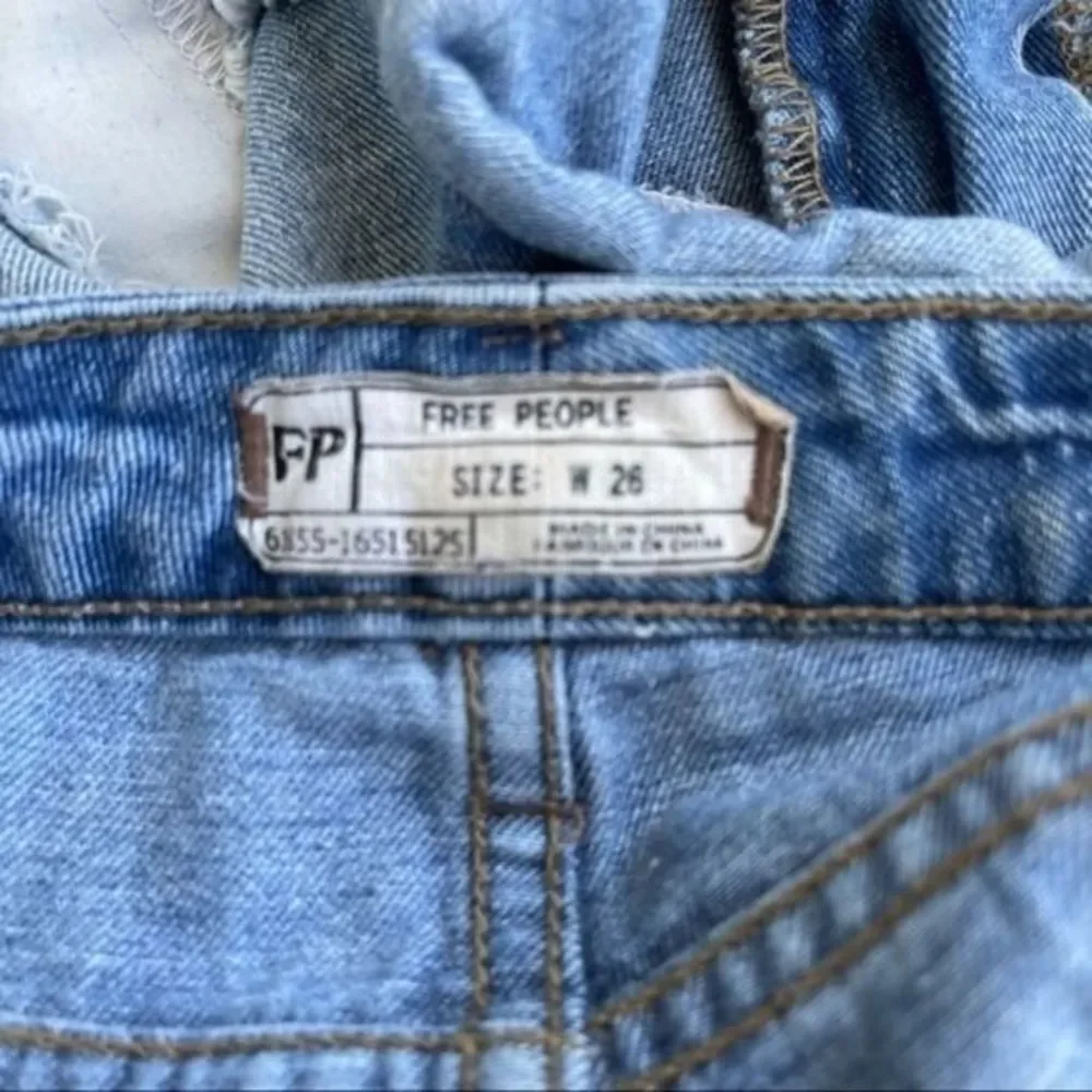 Free People High Cut/Rise Rolled Up Short Shorts